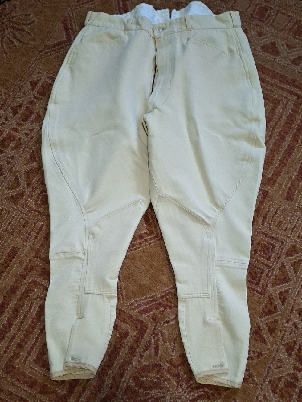 Performance Cream Riding Breeches for Men (Mgs215)